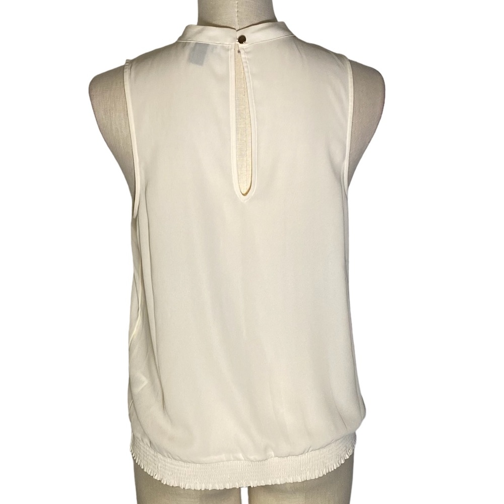 Chelsea28 sleeveless high neckline blouse size medium - Picture 2 of 7